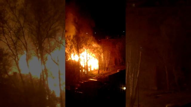 Пожар в Вологде.Район Водники. смотреть онлайн