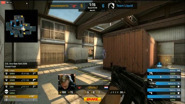 LIVE CSGO : ESL ONE NEWYORK 2018 TEAM LIQUID VS MOUSESPORT GRAND FINAL MAP1 CACHE BO5 смотреть онлайн