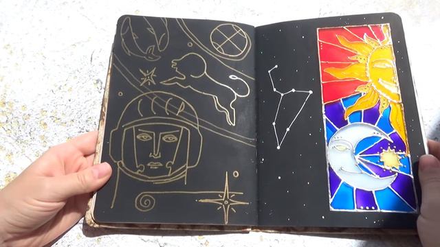 Витражная книга... или скетчбук? смотреть онлайн