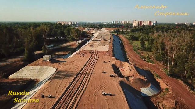 Строительство Фрунзенского моста #Самара 4k смотреть онлайн