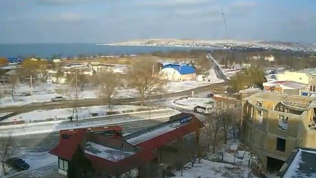 Перекрёсток в Щёлкино, 24.12.2012 - time-lapse с камеры 2 смотреть онлайн