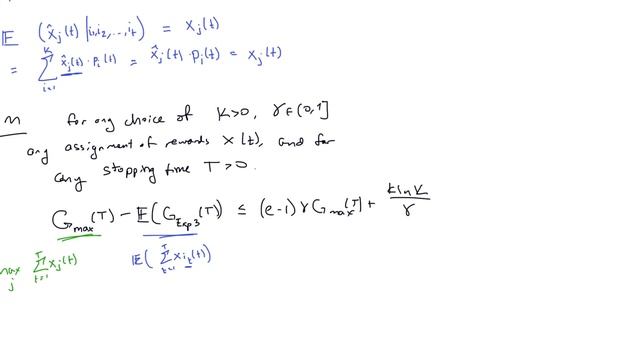 Exp3 Regret Bound Proof (Part 1) смотреть онлайн