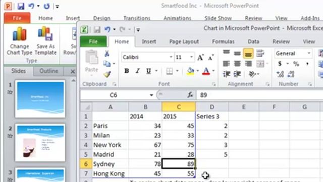 PowerPoint 2010 Tutorial 4 of 6 - PowerPoint Charts and PowerPoint Tables смотреть онлайн