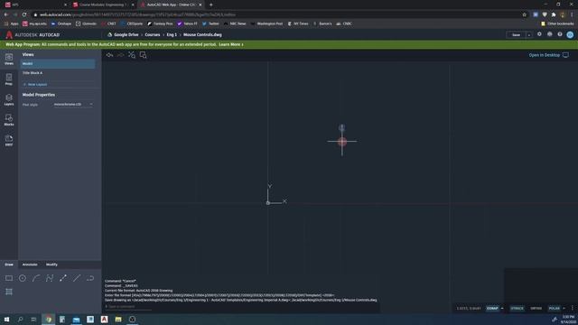 AutoCad Web App Mouse and Keyboard Controls смотреть онлайн