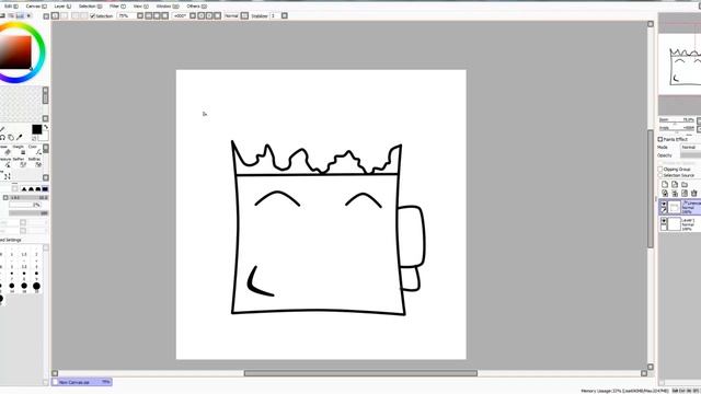 Уроки рисования по Paint Tool Sai "Ава для ютуба" смотреть онлайн