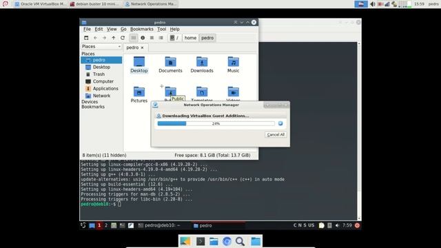 Install VirtualBox guest additions in Debian 10 Buster смотреть онлайн