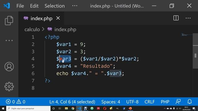 PHP Aula 07 - Operações aritméticas смотреть онлайн