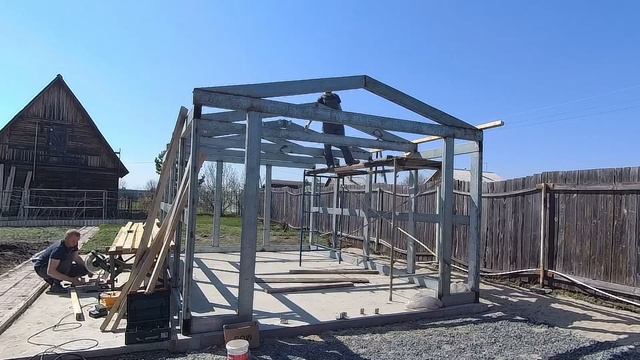 Монтаж металлочерепицы на металлический каркас смотреть онлайн