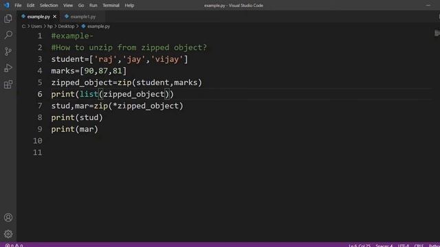 zip Function in Python|unzip Using zip in Python|Python Tutorial For Beginners in Hindi смотреть онлайн
