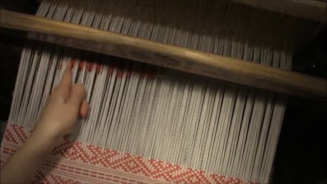 Узорная полоса в технике двухуточного браного ткачества 2 смотреть онлайн