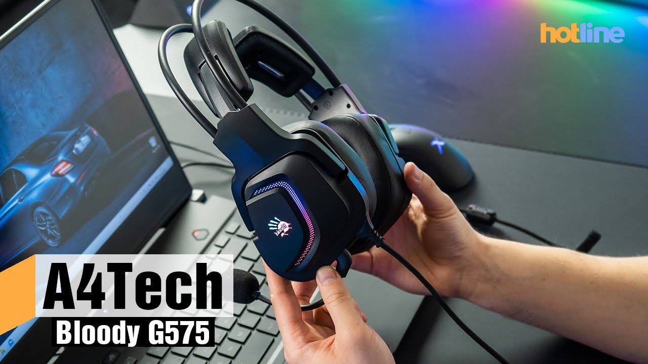 Bloody G575 обзор игровых наушников от A4Tech смотреть онлайн