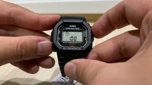 Настройка G-shock DW-5600