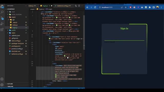 Animation Login Form Validation using NextJS and TailwindCSS смотреть онлайн