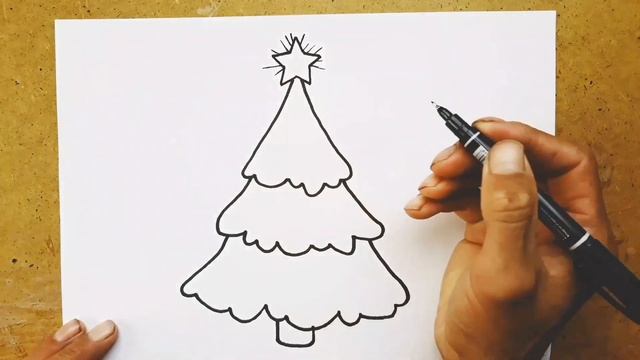 Rasm chizish /Yangi yil rasmini chizish /Как нарисовать рисунок новой год / смотреть онлайн