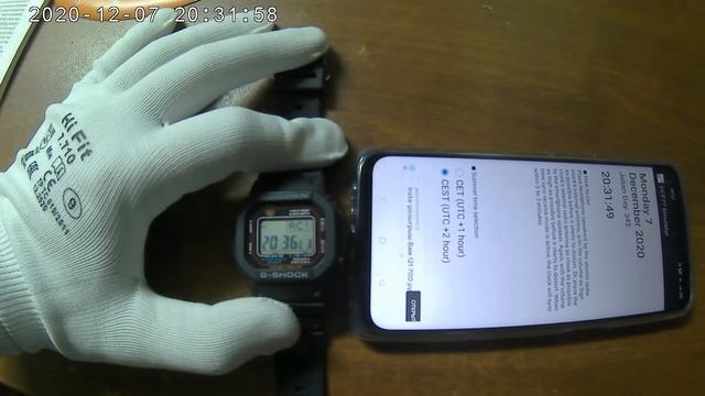 Синхронизация времени Часов CASIO GW-M5610 программа DCF77 Emulator смотреть онлайн