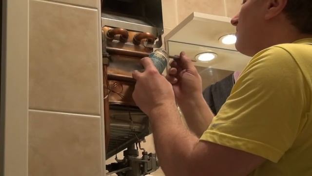 Пайка теплообменника газовой колонки 02 смотреть онлайн