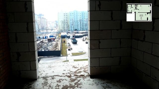 Обзор 2Е комнатной 49.8 кв.м в ЖК Яблоневые сады. смотреть онлайн