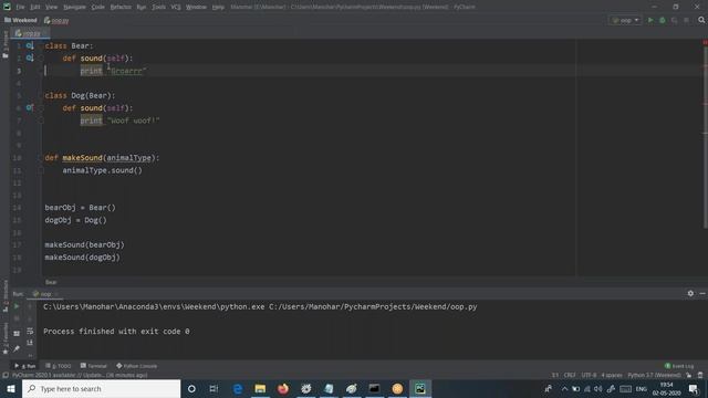 32.Python Polymorphism|Method Overriding|Abstract Class|Manohar Papasani|manoharpapasani.com смотреть онлайн