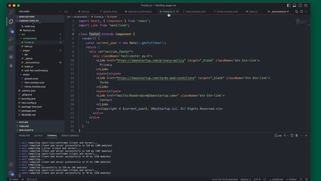 Next.js Footer смотреть онлайн
