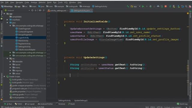 Whatsapp Clone Tutorial - Android Group Chat App using Firebase 14 firebase save user information смотреть онлайн