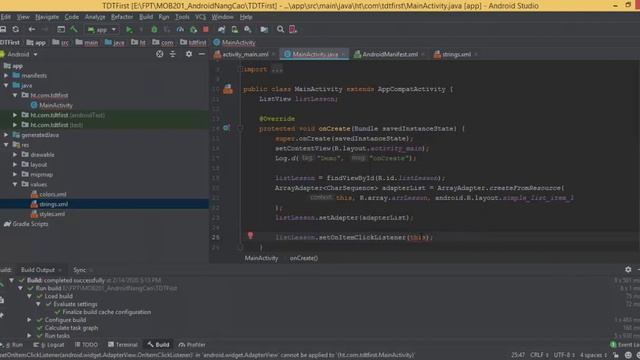 Buoi03 01 - ListView, Spinner, смотреть онлайн