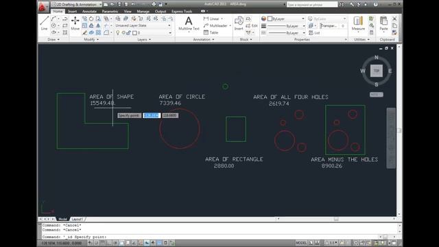 AutoCAD 2011 Tutorial - Displaying the Coordinates of a Point смотреть онлайн