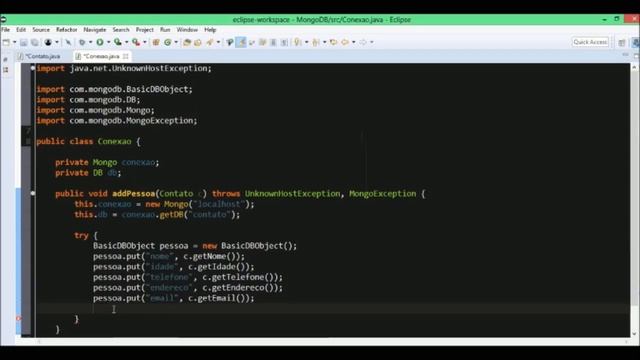 Conexão Mongo usando Java смотреть онлайн