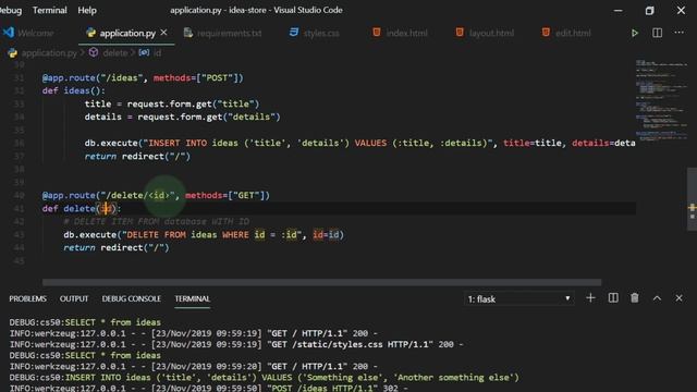 Building an Idea Store using Python/Flask and SQLite - Part 2 смотреть онлайн