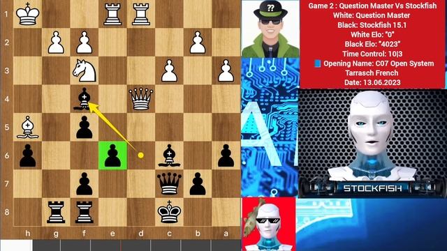 Stockfish Shows his LIGHTNING SPEED to Question Master in his 100% Accuracy chess Game | Chess | AI смотреть онлайн