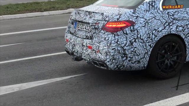Mercedes Erlkönig AMG C63 C-Class C-Klasse (W206) * RHD prototype * Rechtslenker * 4K SPY VIDEO смотреть онлайн