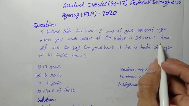 A father tells his son "I was of your present age when you were born ". If |PPSC |Math |Urdu/Hindi смотреть онлайн