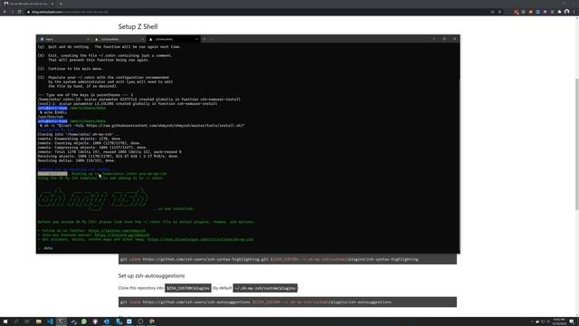 Set up Wsl Terminal with zsh and oh-my-zsh смотреть онлайн