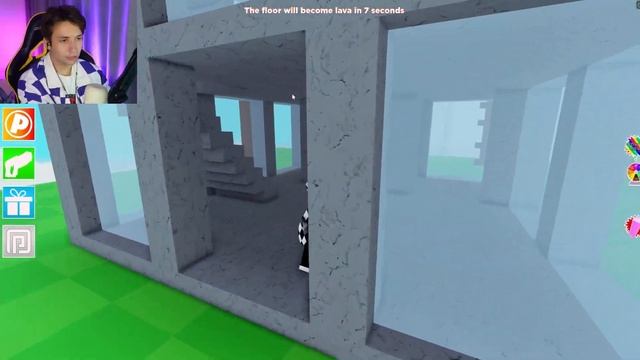 ПОЛ ЭТО ЛАВА ! ОББИ, НО Я УБЕГАЮ ОТ ЛАВЫ В РОБЛОКС смотреть онлайн