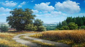 Летние пейзажи художника Евгения Стаина
