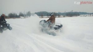Снега по самые яйца!  BRP на гусеницах ВСЕХ спас! Покатушка на квадроциклах!