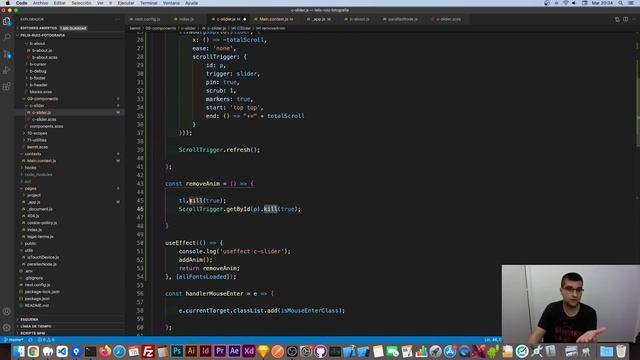 Slider Horizontal con GSAP + ScrollTrigger + ReactJS - Parte 2 | DWDC - FRF #27 смотреть онлайн