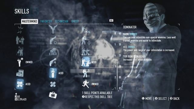 Payday 2: Ghost/Mastermind Skill Tree For Solo Stealthing смотреть онлайн