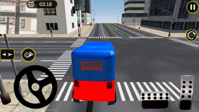 Tuk Tuk Autorickshaw Driving - Taxi City Stunts Driver Simulator 2020 - Android GamePlay смотреть онлайн