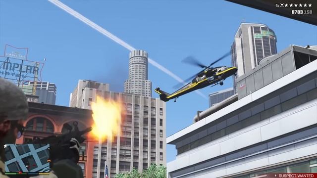 GTA 5 - Trevor's Police Station Massacre + Six Star Escape