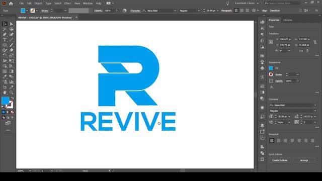 The Logo Design Process From Start To Finish | SHAPE BUILDER TOOL смотреть онлайн