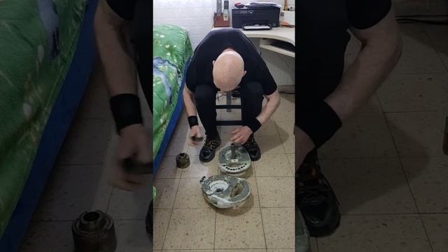 Быстроразборная гиря на основе а.с.СССР 1674876(вариант--