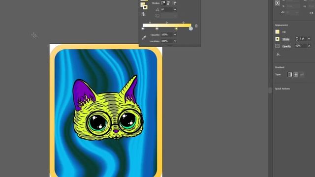 Making of Elemental Cat Head | From Sketch to GIF | Adobe Illustrator + After Effects | Speed Art смотреть онлайн