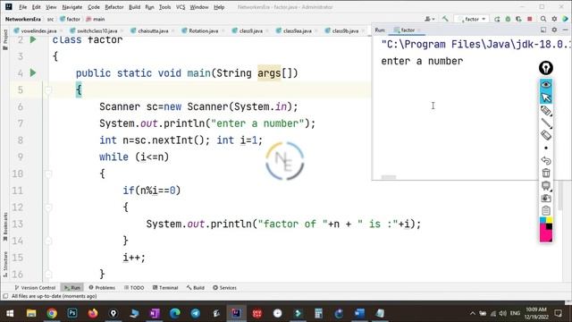 Factors of Number || Prime Number || Networkers Era || Java in Hindi || Class 9th || ICSE смотреть онлайн