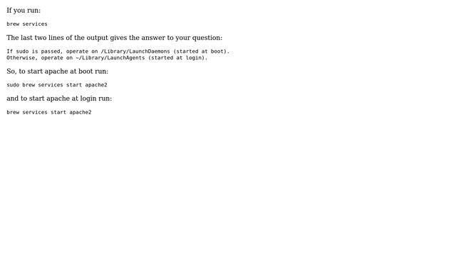 Apple: How to start homebrew Apache on boot? (2 Solutions!!) смотреть онлайн