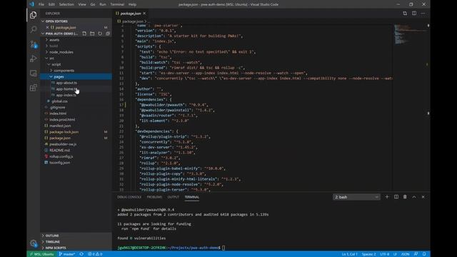 Using the pwa-auth component in a pwa-starter app! смотреть онлайн