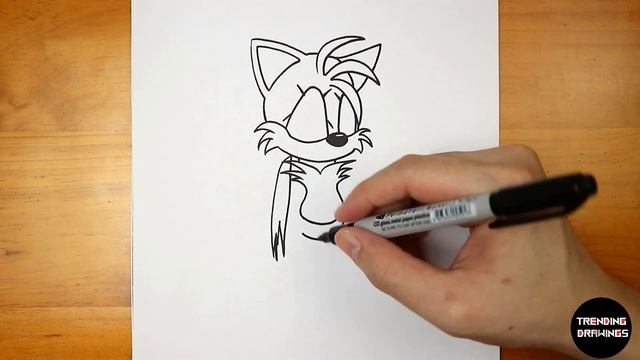How To Draw FNF MOD- Tails EXE - Step by Step смотреть онлайн