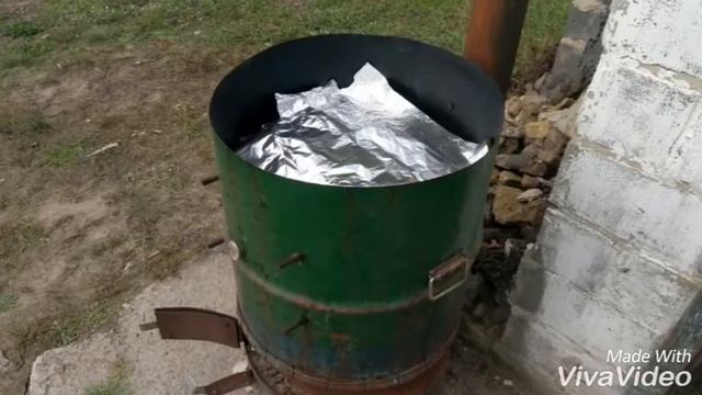 Копчение в самодельной коптильне из 200 литровой бочки смотреть онлайн