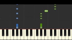FNAF Foxy The Pirate Sings Wellerman - EASY Piano Tutorial