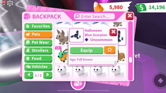 Making a NEON SCORPION | Adopt Me Halloween update 2021 смотреть онлайн