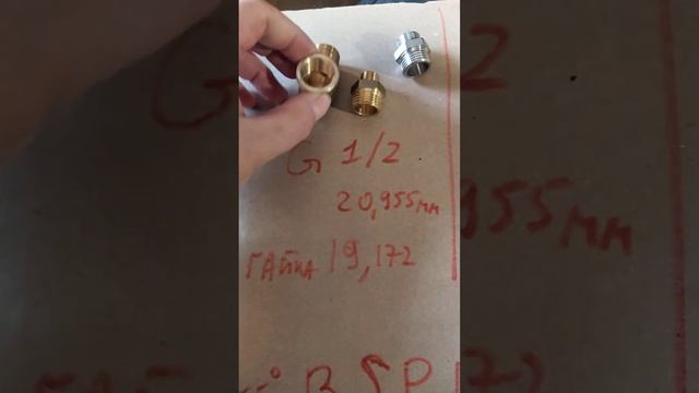 Резьба дюймовая трубная , BSP. Размеры.